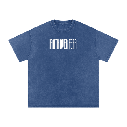 Faith,Oversize,Acid,Wash,Dropshoulder,Christian,Premium,Cotton