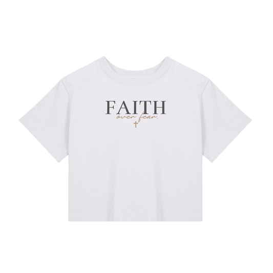 Faithwear,Women,Baby Tee,Faith Over Fear
