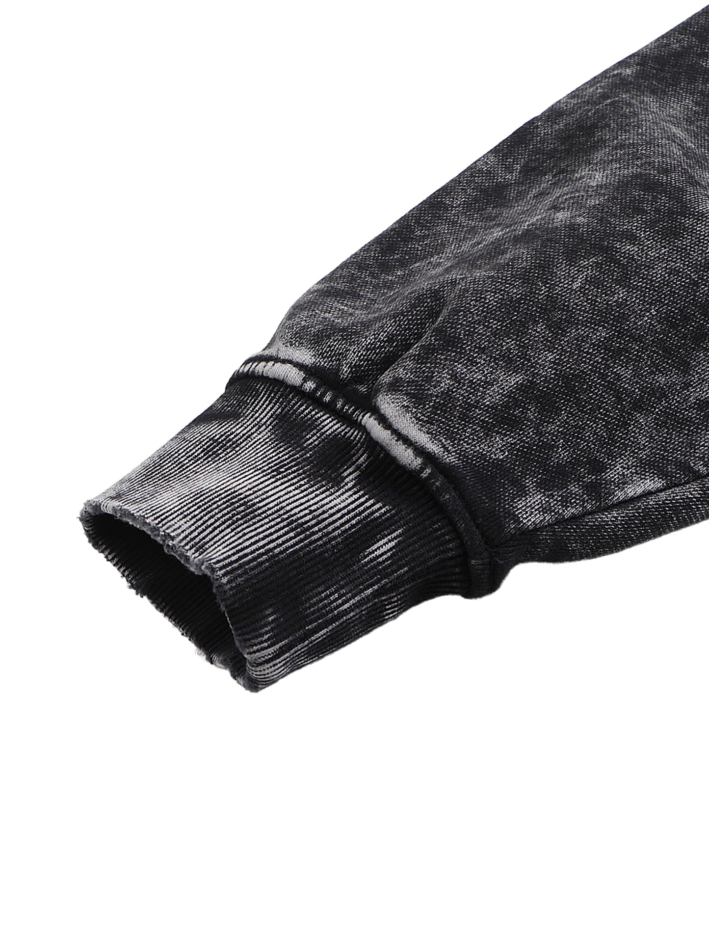 Snow,Washed,Unisex,Long-Sleeve,Sweatshirt