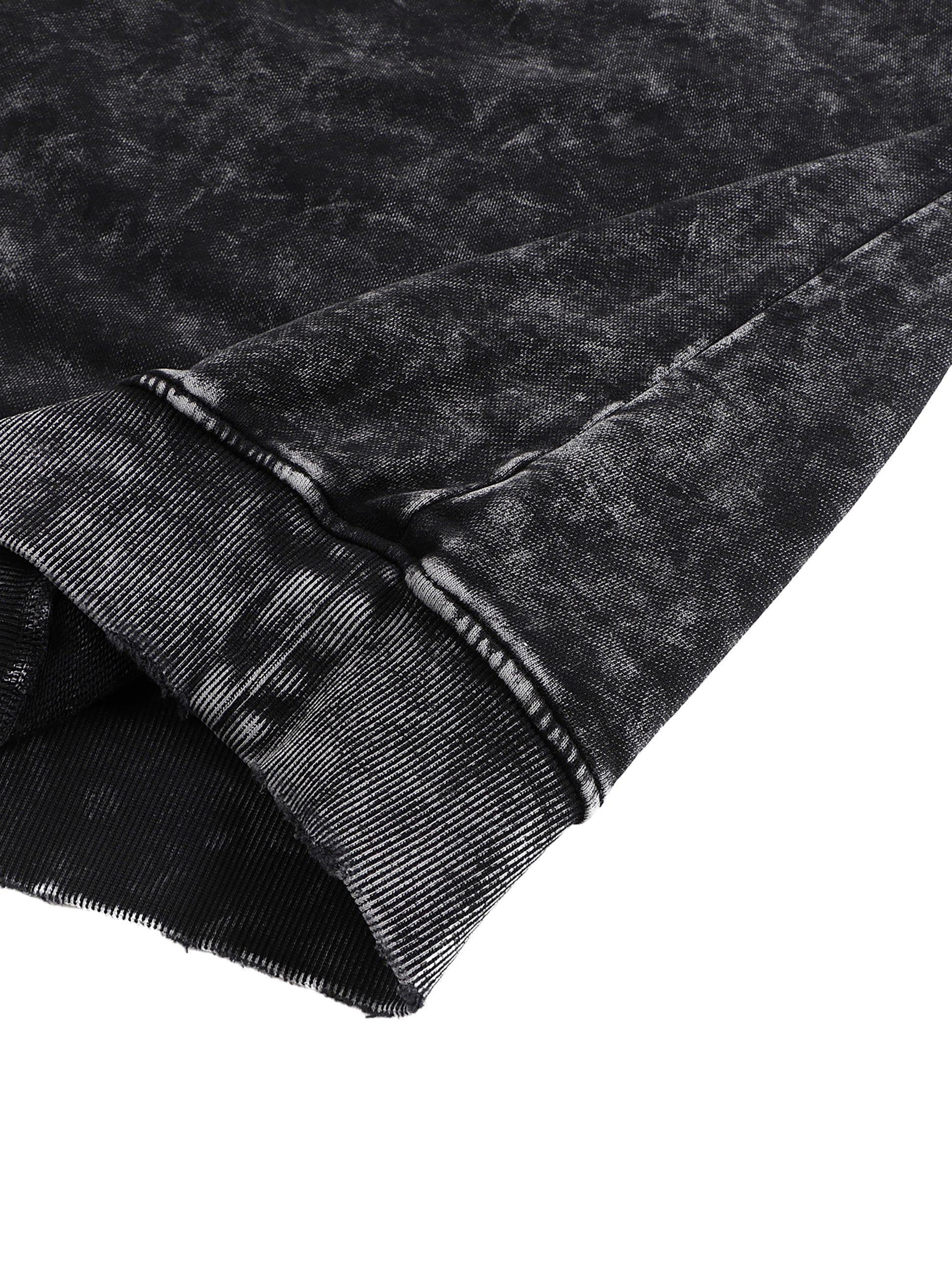 Snow,Washed,Unisex,Long-Sleeve,Sweatshirt