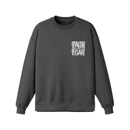 Faith Over Fear: Unisex Oversized Heavyweight Sweatshirt