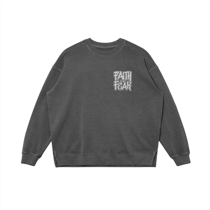 Faith Over Fear: Unisex Oversized Heavyweight Sweatshirt